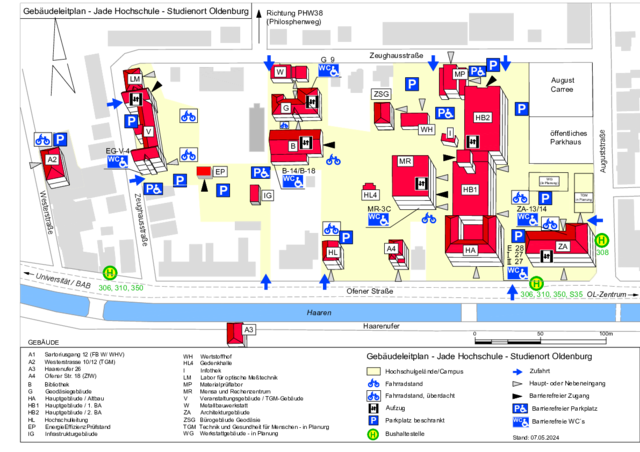 Campus map Oldenburg